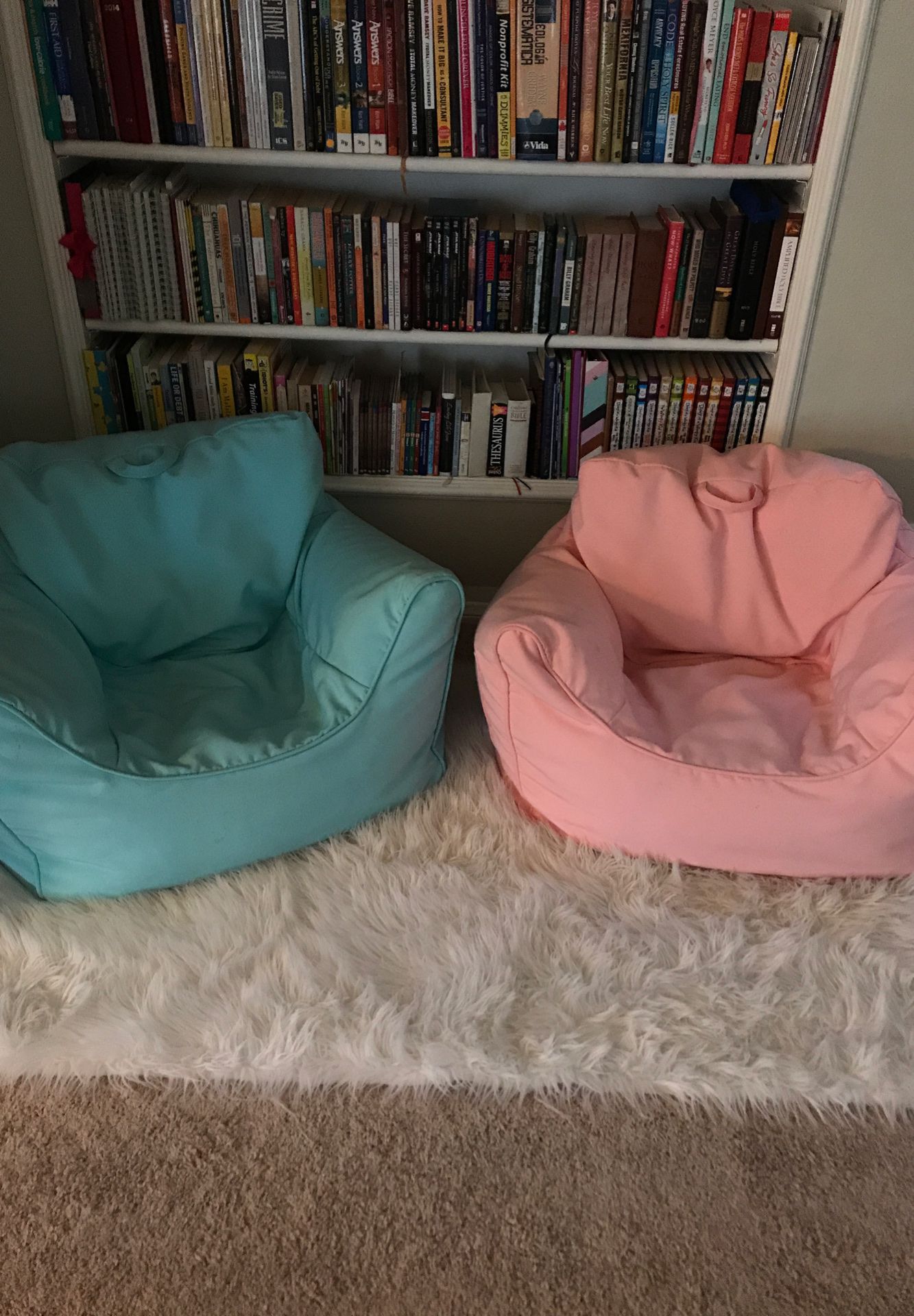 2 for $25 kids bean bag chairs
