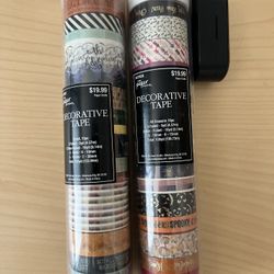 Craft Tape- 2 Containers of Washi Tape 15 Rolls & 16 Rolls 