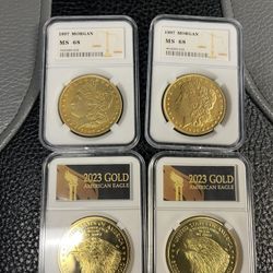 1896 Golden Morgan /American Eagle Metal Coin (Trades ok!