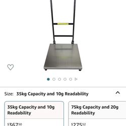 Scale 75lb Weight Limit
