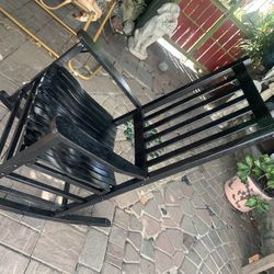Black Rocking Chair.