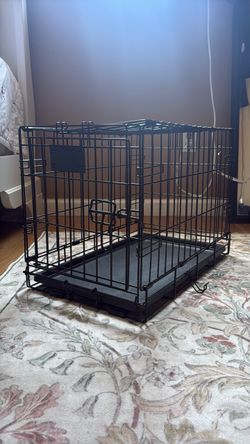 Small Black Wire Pet Crate
