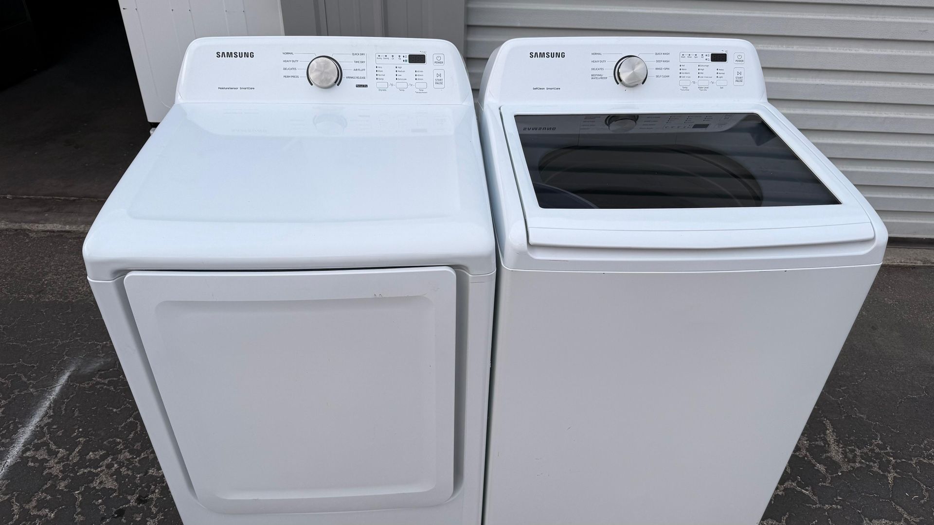 samsung washer and gas dryer