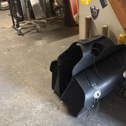 Harley Davidson Leather Saddle Bags