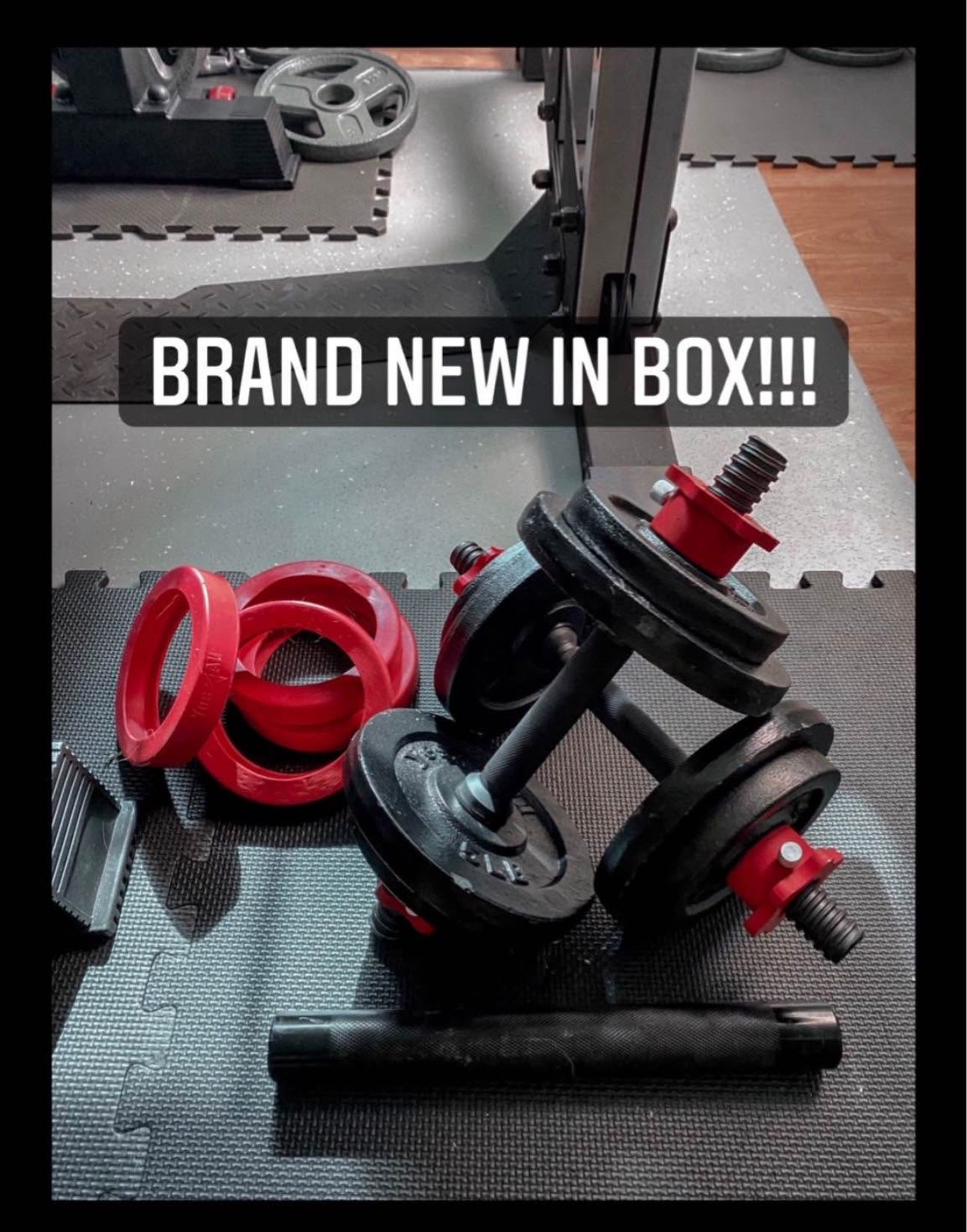 Brand New Adjustable Dumbbells 40 Lbs (2x20lbs) Home Gym Equipment