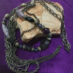Amethyst & Silver Necklace 