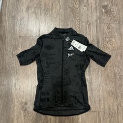 NWT Adidas The Parley Short Sleeve Cycling Jersey Gray Women HF9020 Size S