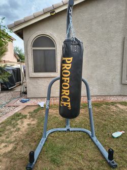 Adult punching bag with stand