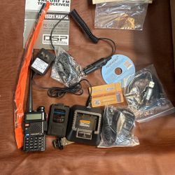New Tidradio TD-UV5R Black Portable Handheld Professional FM Transceiver