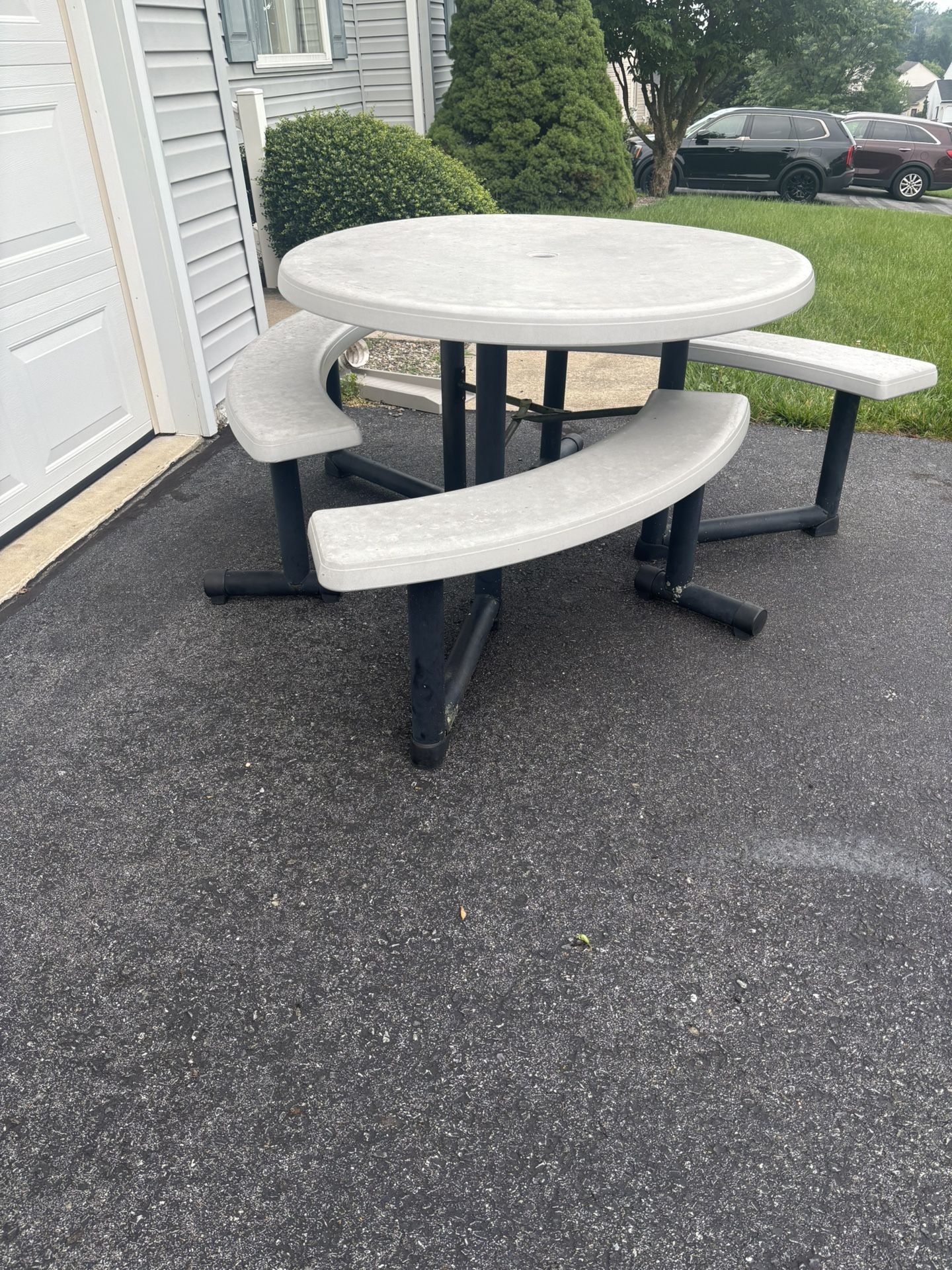 Outdoor Table with benches