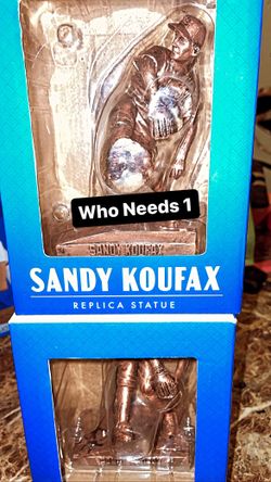 Signed Sandy Koufax Replica Statue