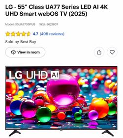 LG UHD AI 55 inch TV