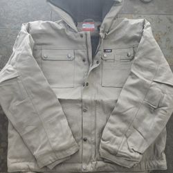 Knox Mens Heavy Duty Flame Resistant Sherpa Jacket In Tan