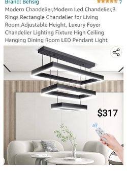 Modern Adjustable Shape LED Chandeliere