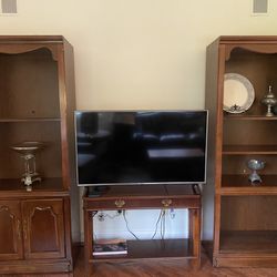 Set Of Three Solid Wood Bookcases