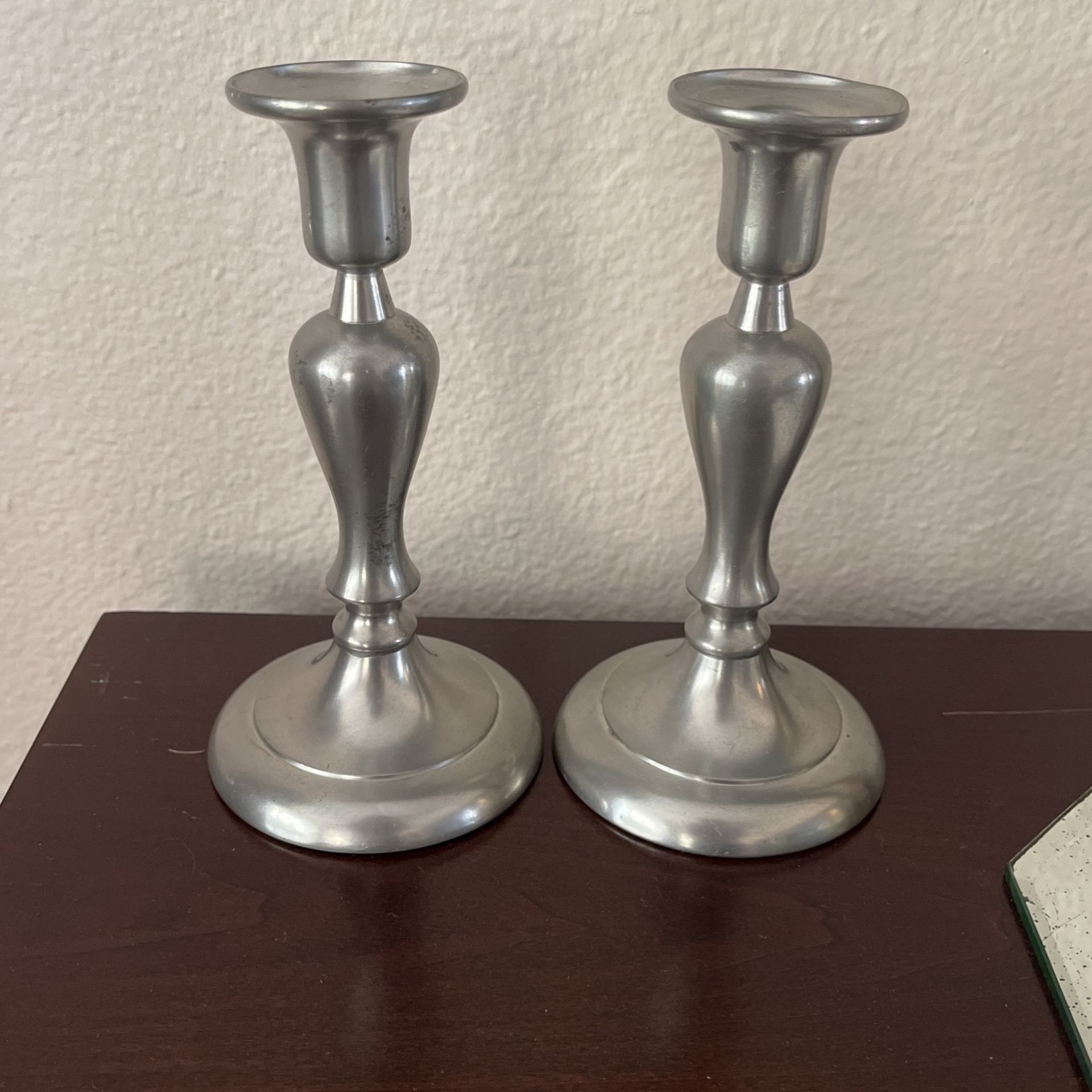Royal Holland Pewter Candlestick Holders