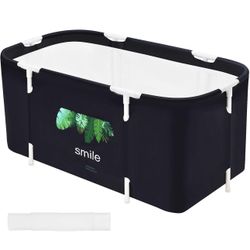 STARBRILLIANT Portable XML Foldable Bathtub – 45” (Leaf Design)