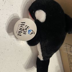 Seaworld 1992 Orca Killer Whale With Tag