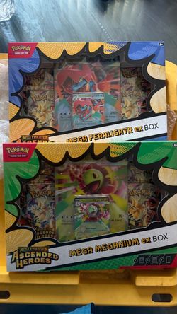 Pokémon Mega Feraligatr ex & Mega Meganium ex Box Set