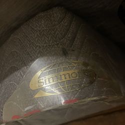 California King Box spring And Metal Bed Frame 