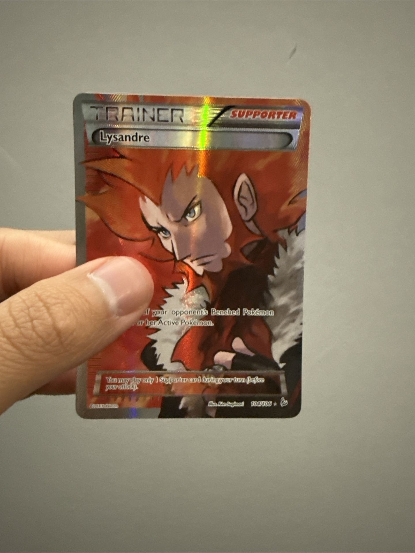 Pokemon (Lysandre Trainer) Card