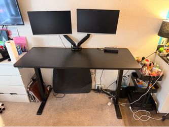 Full Standing Desk Setup (Desk + 2 Monitors)