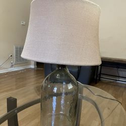 Glass Lamp With Shade 