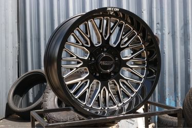 Recon Offroad Wheel Black Milled Finish