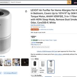 Levoit Air Purifier – Core 300-P, White, Gently Used
