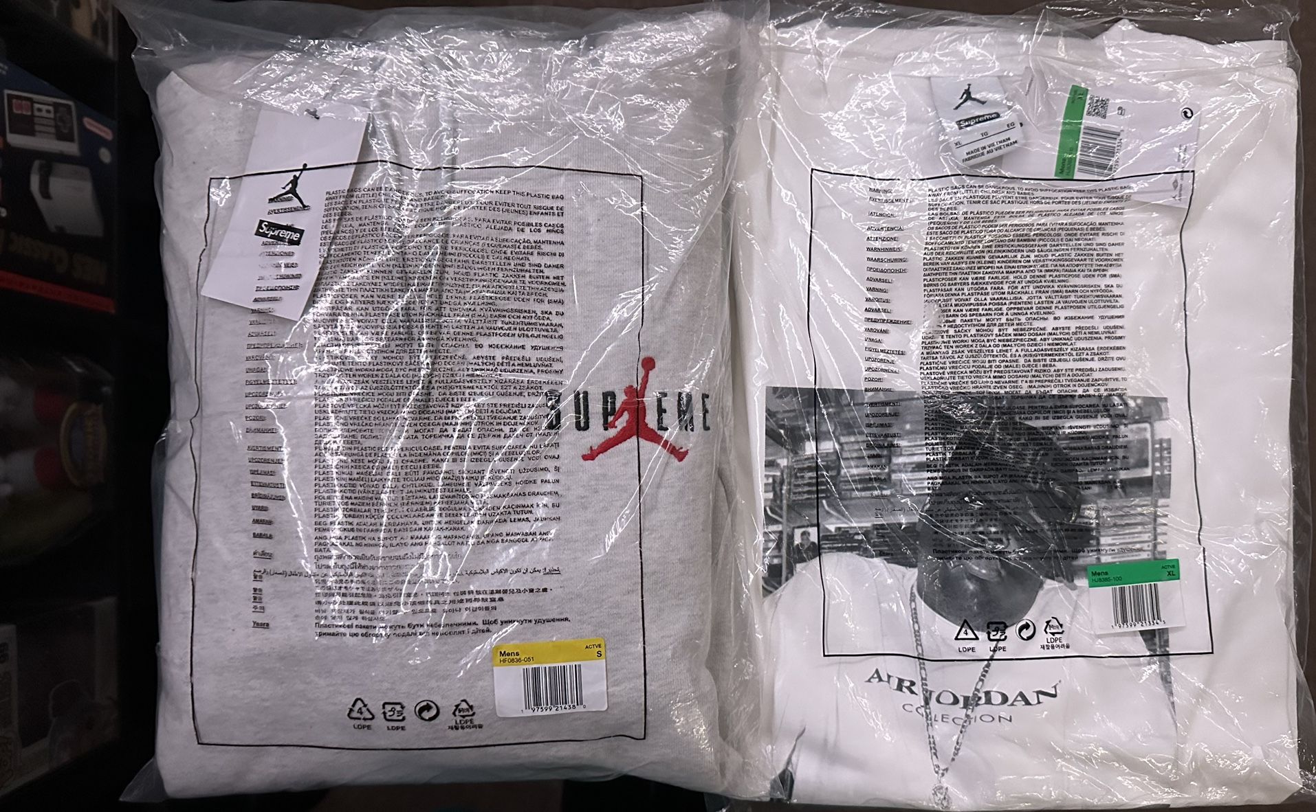 Supreme x Jordan (Size XL T-Shirt & Size S Hoodie)