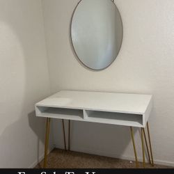Mirror vanity Desk 