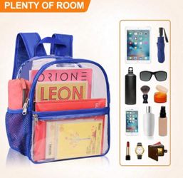 Clear Backpack For Stadium Approved 12*6*11", Water Proof Clear Bag For Stadium Events And Concert Work Sport Event
