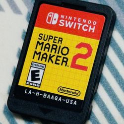 Super Mario Maker 2 - Nintendo Switch Cartridge Only Tested/Works Adult Owned!