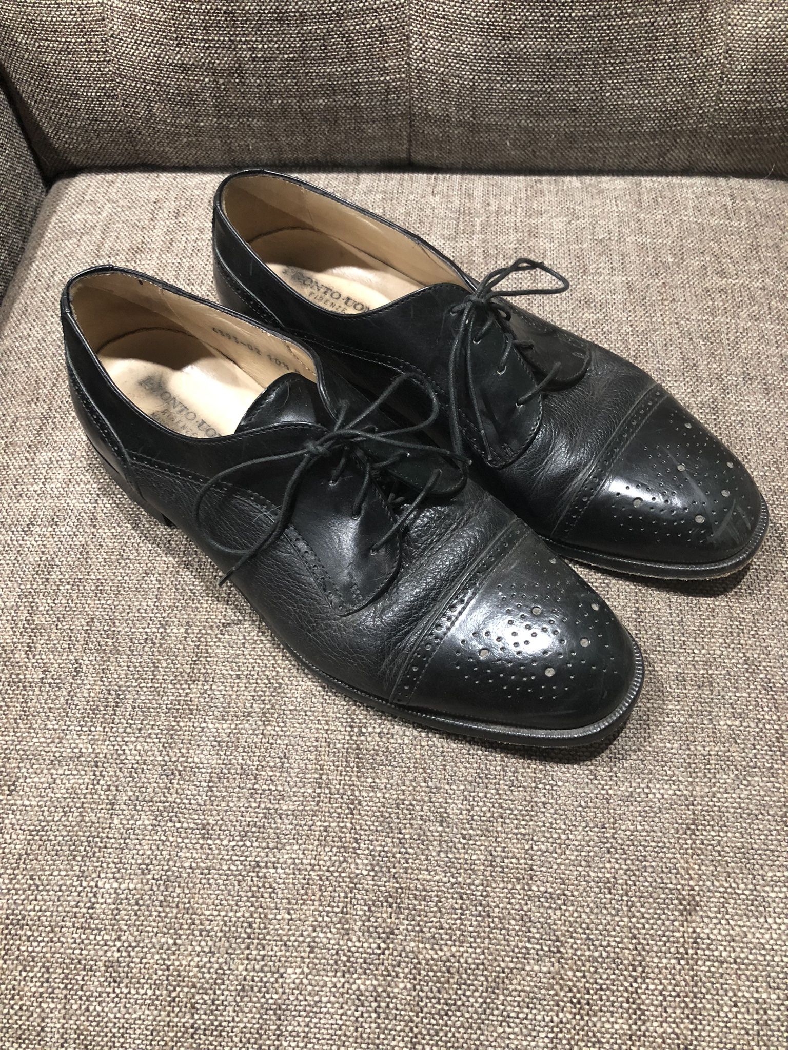 Men’s All Leather Dress Shoes Size 10 1/2   FREE