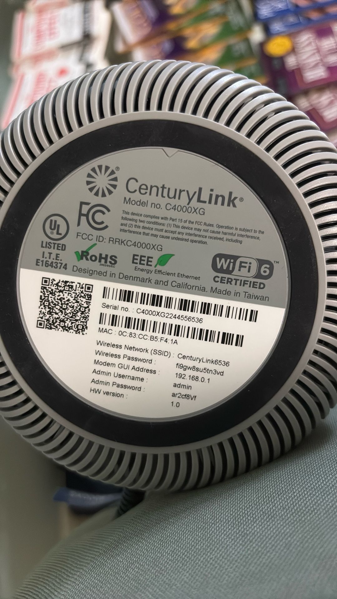 CenturyLink ( C4000XG)