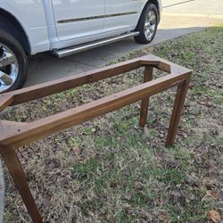 Black Stone Top Sofa Table 