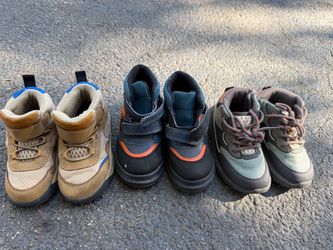 3 Pairs Kids Hiking Boots Bundle