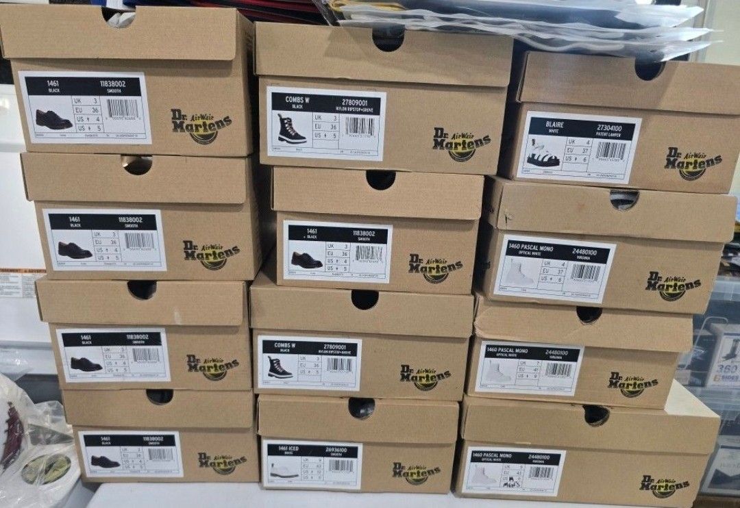 DR MARTENS BOOTS DIFFERENT SIZES AND DESIGNS AS PICTURE $50. CASH PLEASE!!!