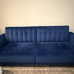 Blue Convertible Sofa Bed – Modern, Comfortable & Multi-Functional