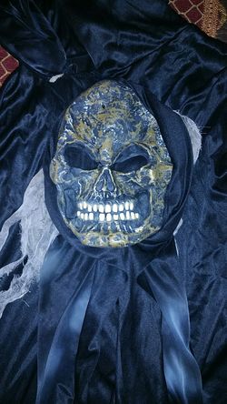 Mask and black Plus Size Robe