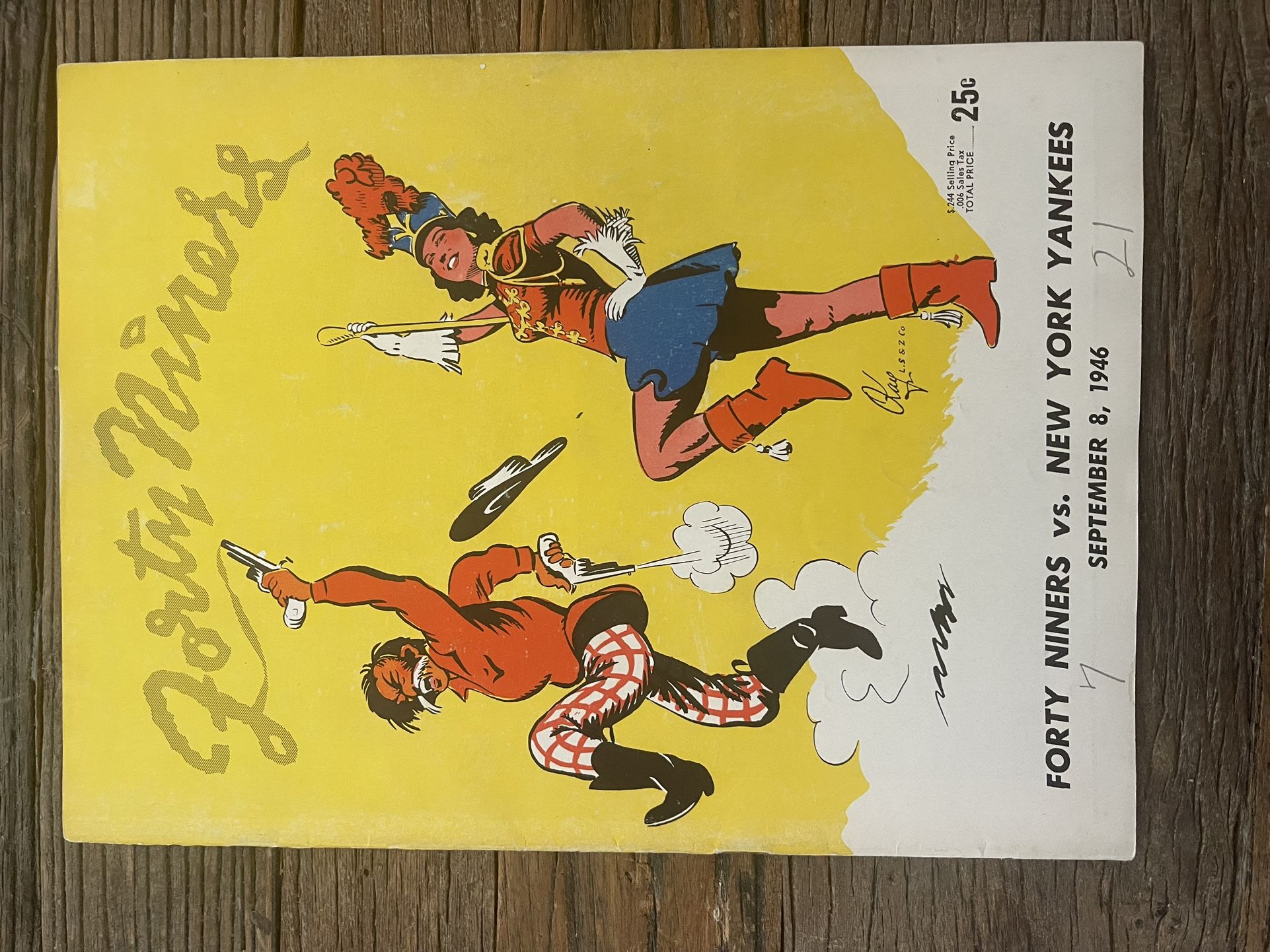 Forty Niners vs New York Yankees September 8, 1946