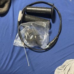 Minibike Throttle Setup. Throttle Cable