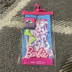 Barbie Jurassic world fashion pack with clothing dino romper