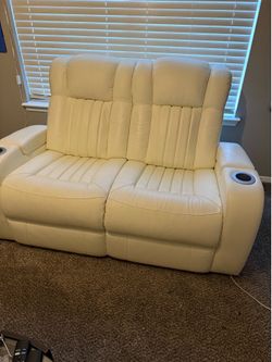 White/beige living set