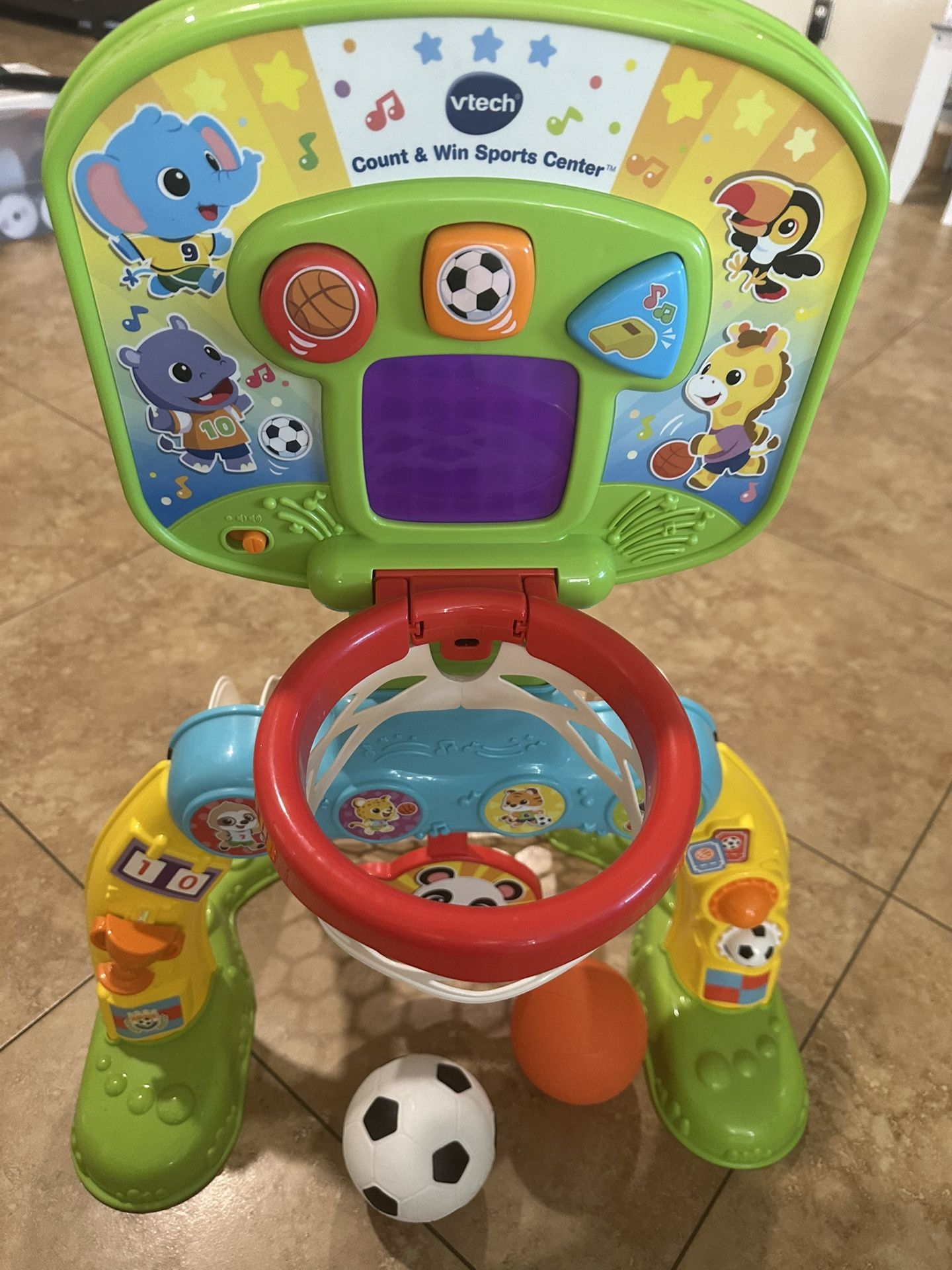Kids VTech Electronic Soccer and Basketball Ball