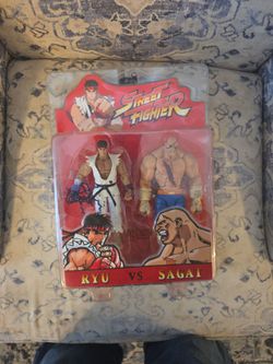 Sota toys Streetfighter ryu vs sagat double pack bloodied ver. Toyfare exclusive.