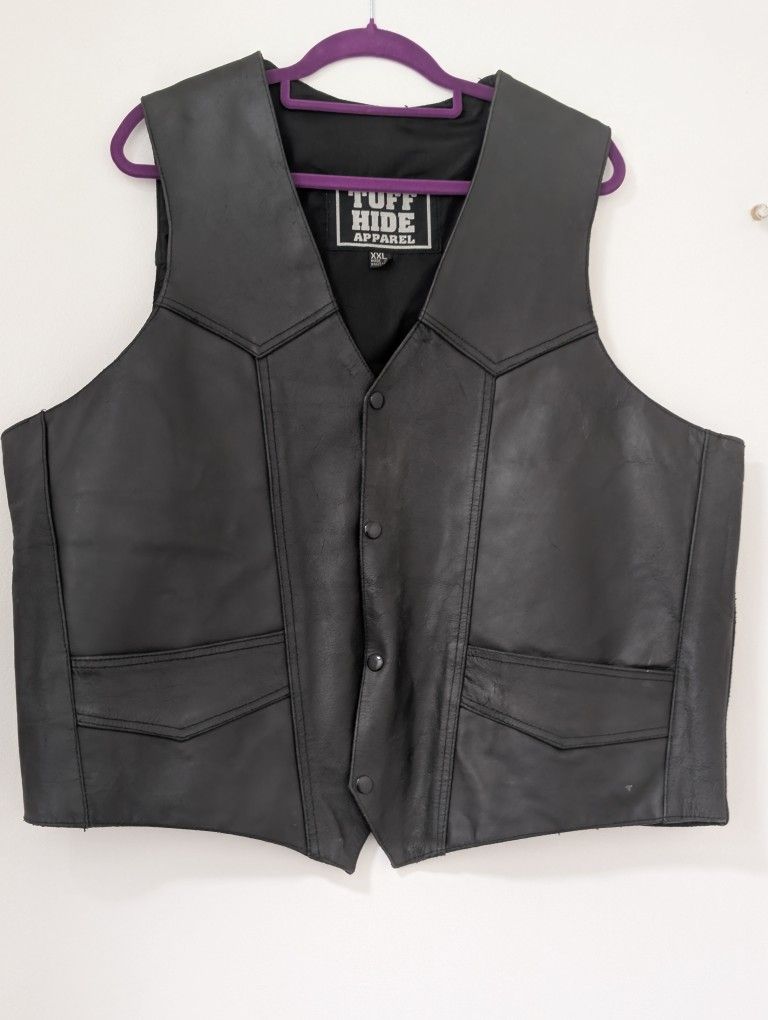 Men's Leather Vest