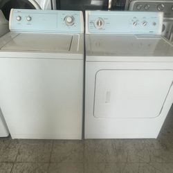 Heavy Duty Whirlpool Washer & Kenmore Electric Dryer (Warranty Included)