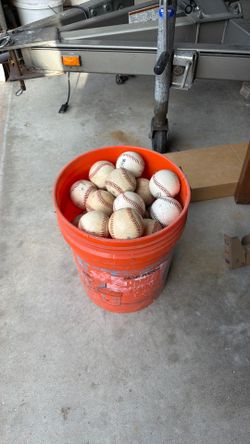Free - 5 gallon bucket of baseballs!