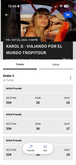 Karol G tickets